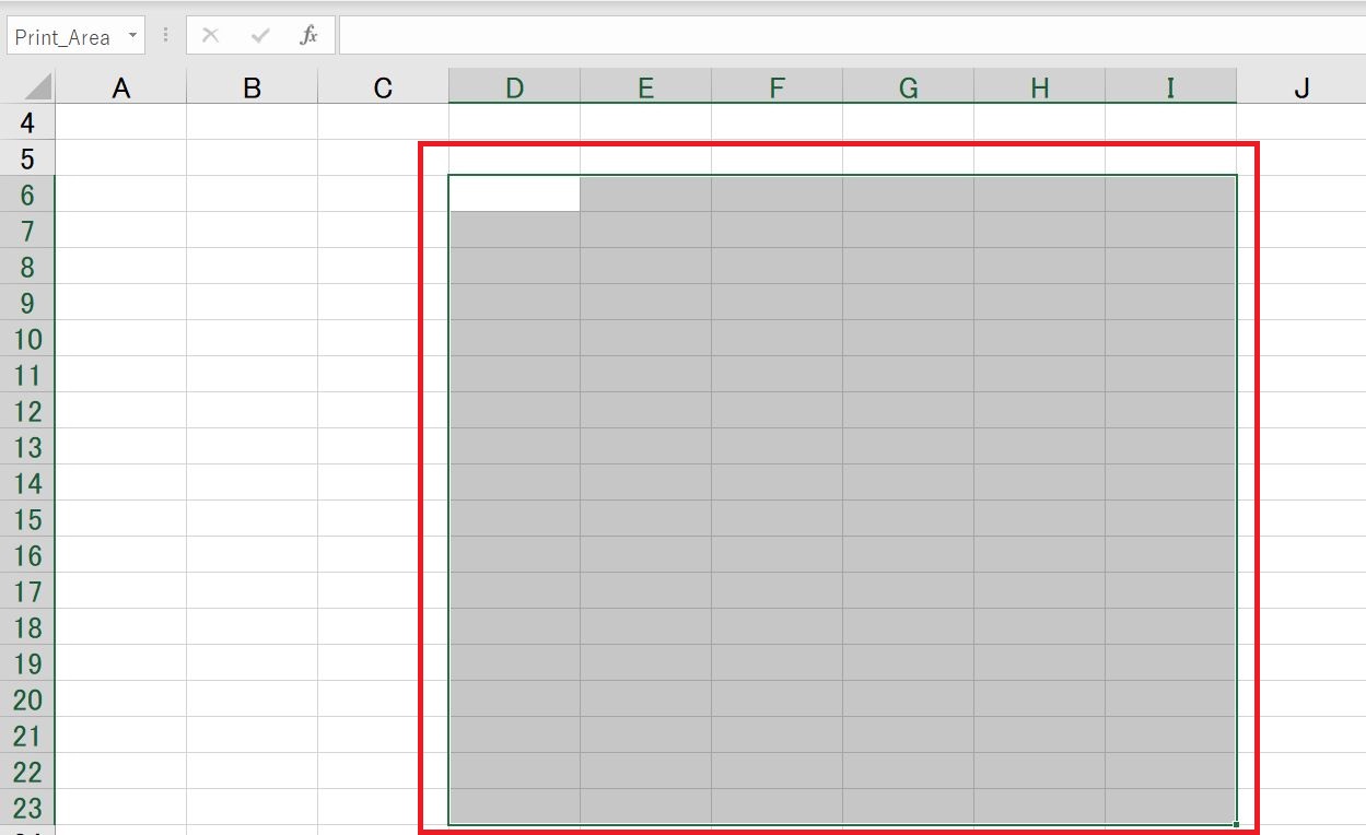 Excel 表の一部しか印刷出来ない 高齢者のためのict教室